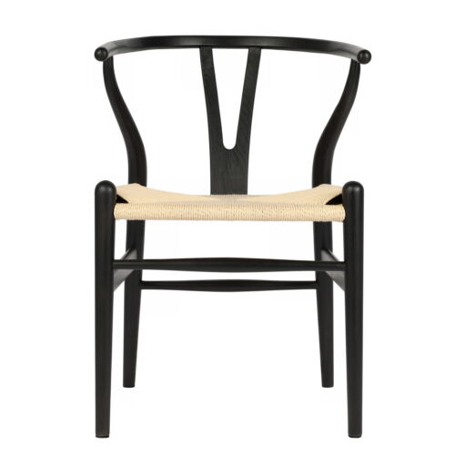 Tomile Walnut Wishbone Chair Dining, Solid Wood Dining Chairs Black