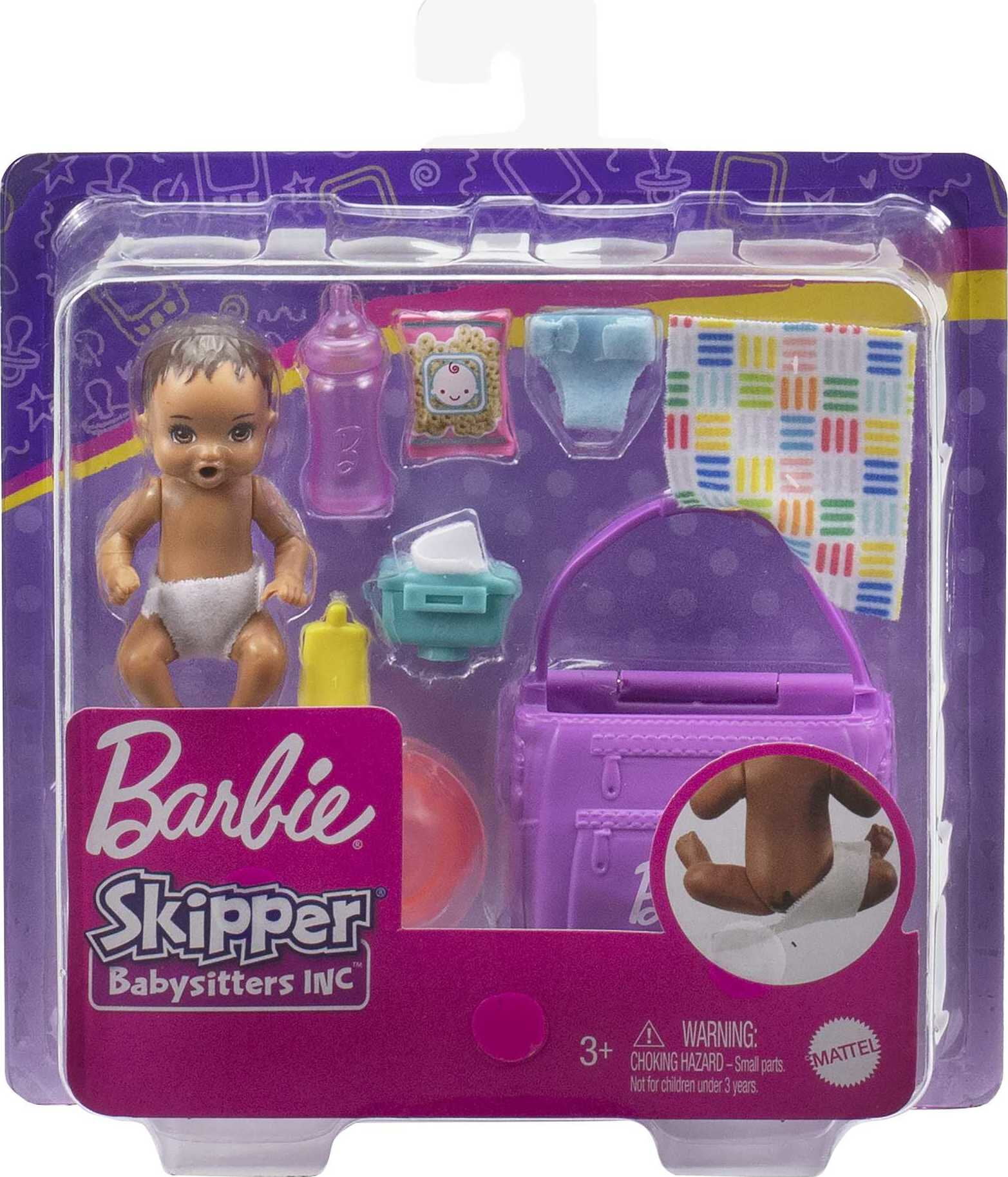 Barbie Skipper Babysitters Inc Doll and Feeding Playset
