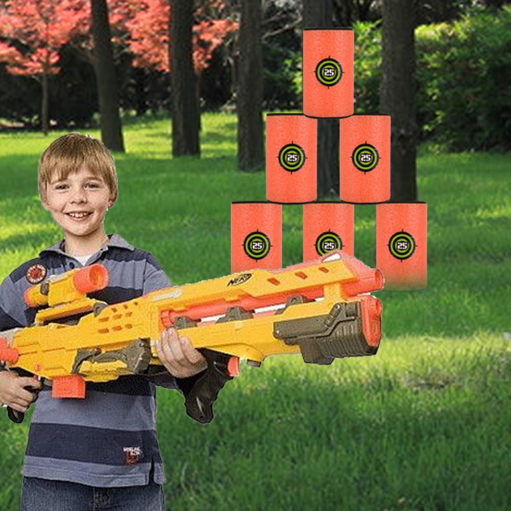 6Pcs/set Soft EVA Bullet Target Gun Dart Shoot For Blaster Kid Toy 