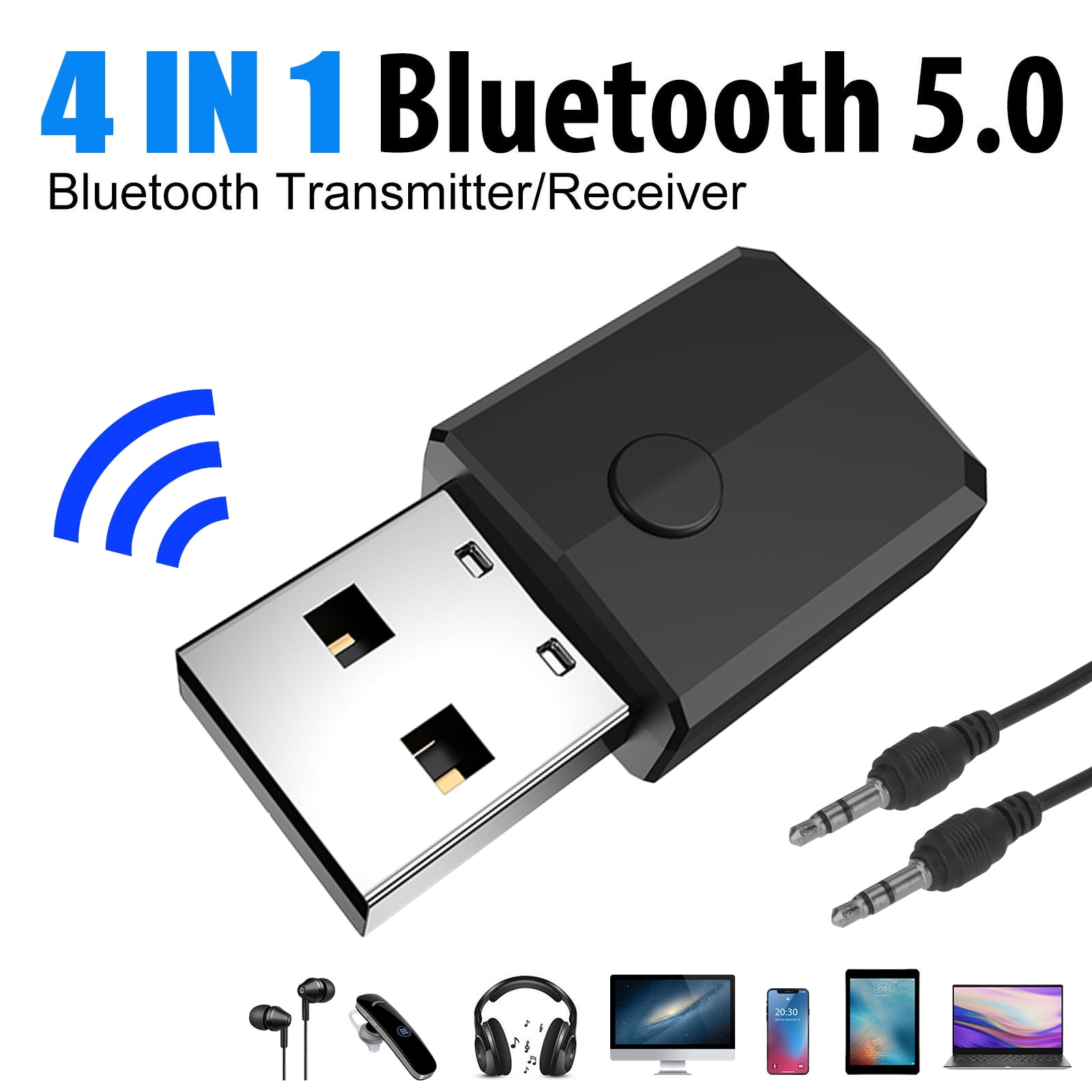 Speaker Headphone Wireless Dongle USB Transmitter Bluetooth Adapter Music Audio 