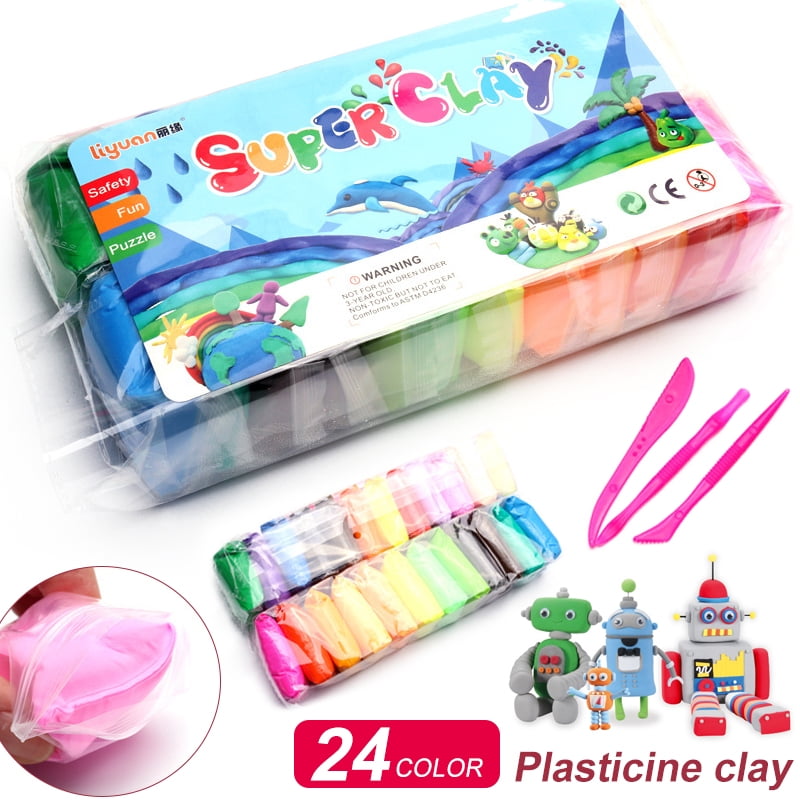 12 Colors Box Super Light Air Dry Clay 