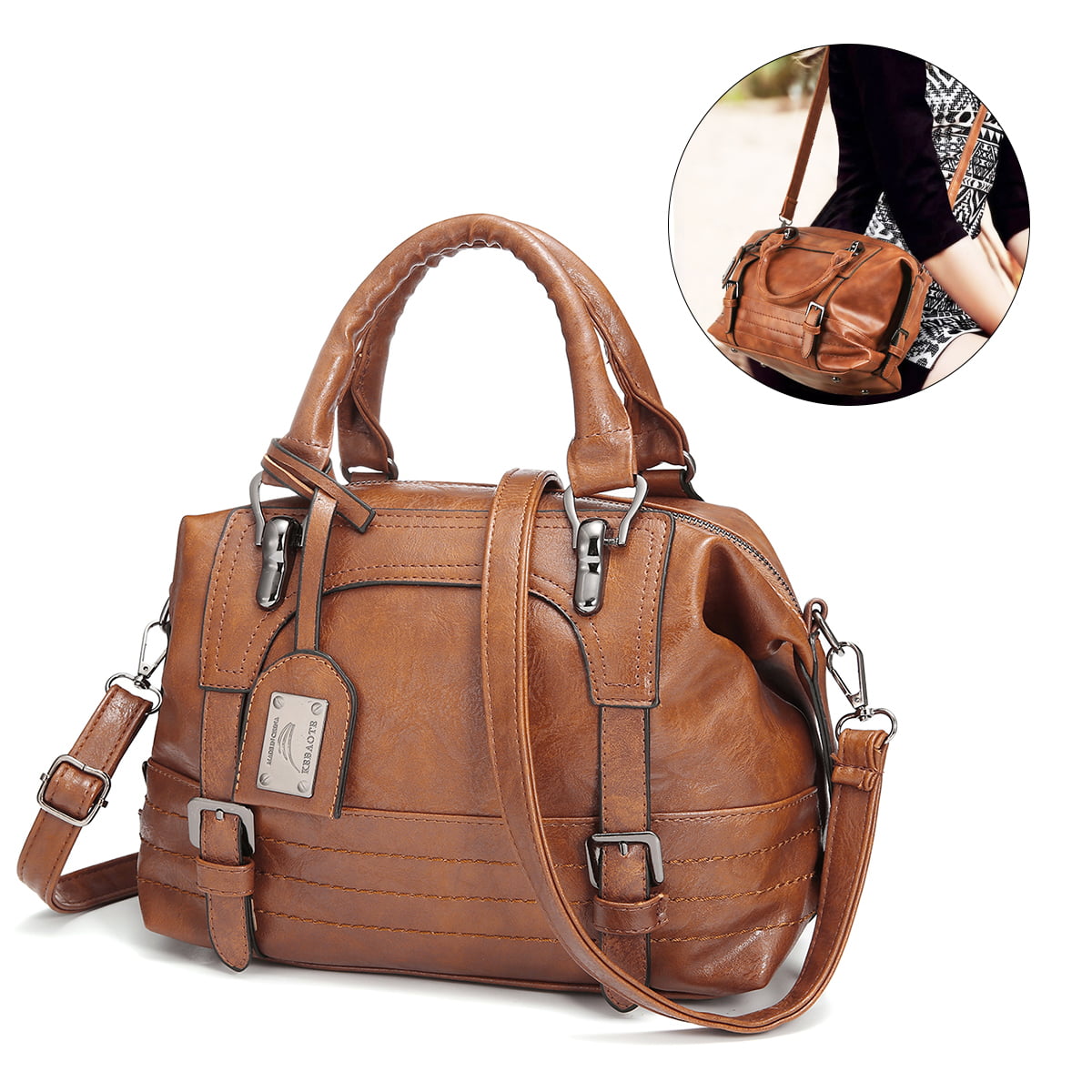 Women Ladies Crossbody Shoulder Bag Tote Messenger Leather Satchel Handbag 