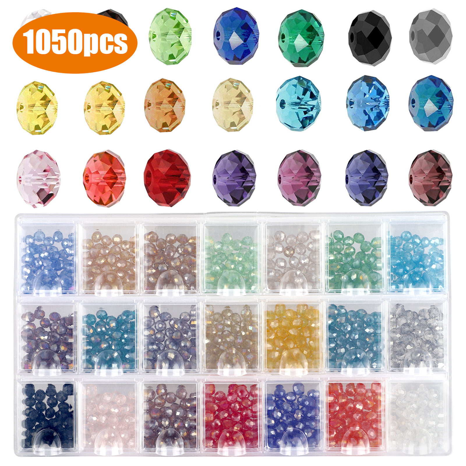 100 Czech Glass Rondelle Heishi Disc Beads 4 MM  Opaque & Transparent Colors