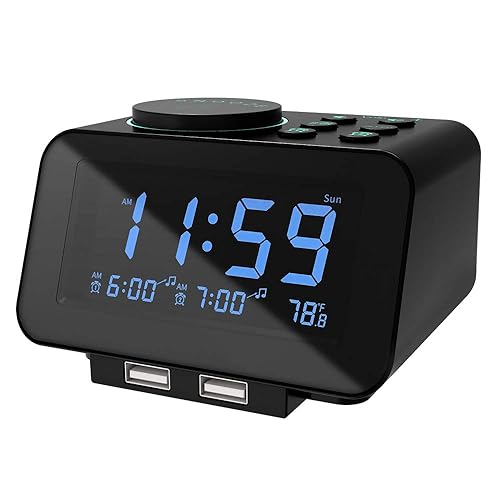 Details about   Home Electronic LED Digital Alarm Clock Thermometer Display USB/Battery Decor 