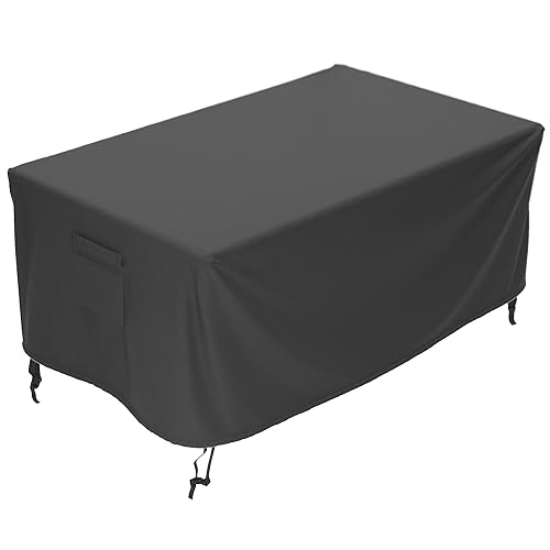X Home 56 Inch Fire Pit Cover, Rectangular Metal Fire Pit Cover