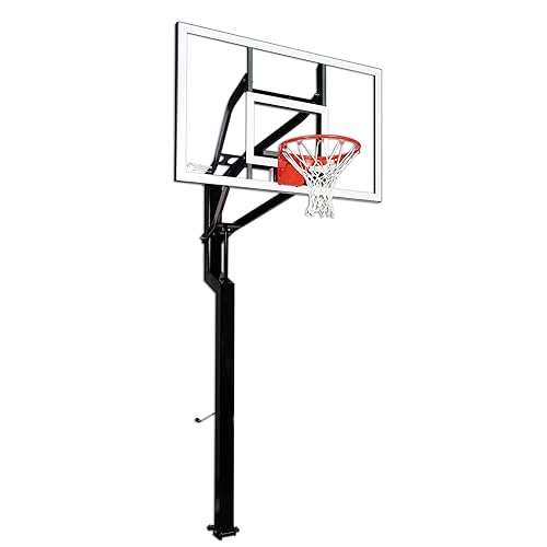 Ground Adjustable Basketball System, In Ground Basketball Hoop 60 Inch