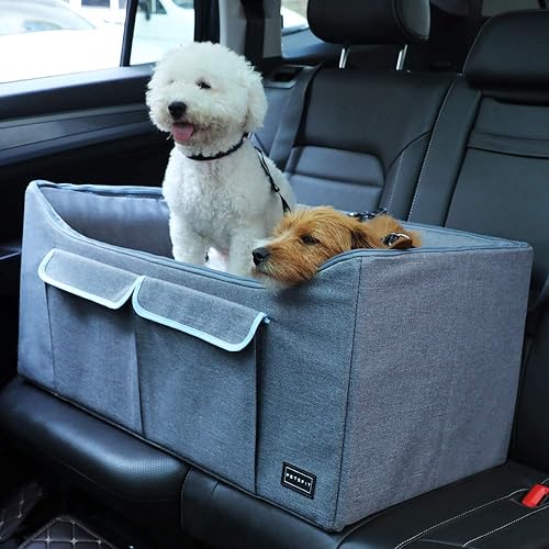 Petsfit Dog Car Booster Seat For Medium To Large Dogs With 2 Tethers Take Seats In Stan B01mg8to66 - Large Dog Car Seat Nz