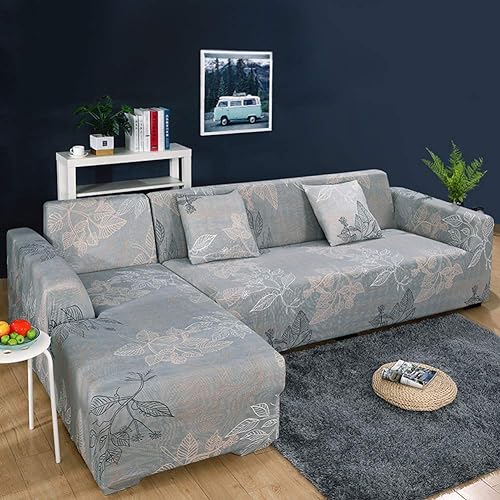 Details about   1/2piece Sofa Cover Elastic For Living Room Office Decor 2 Pieces L-shaped 