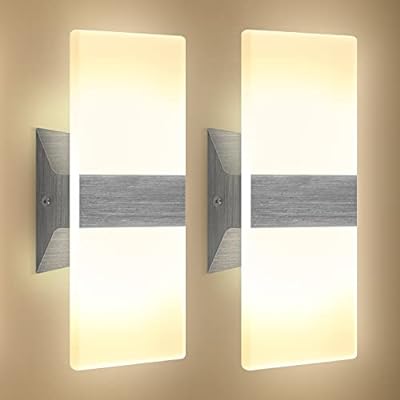 Wall Sconce Light Led 12w Warm, Indoor Wall Sconce Light Fixtures