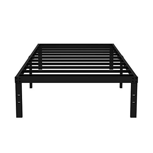 Comasach 16 Inch Twin Xl Bed Frame, Black Twin Xl Storage Bed