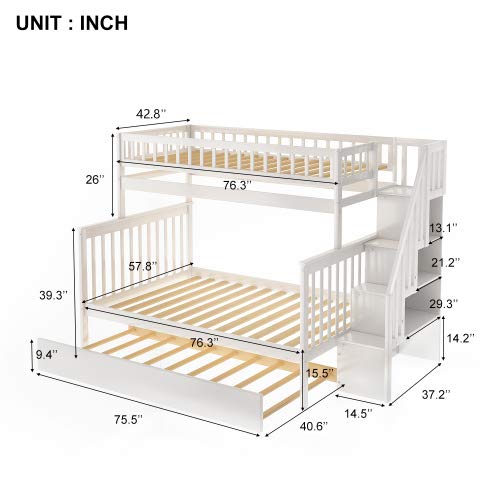 Baysitone Bunk Bed Beds Twin Over, Childrens Size Bunk Beds