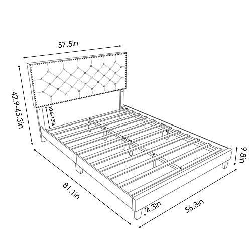 On Tufted Bed Frame, Platform Bed Frame Assembly Instructions