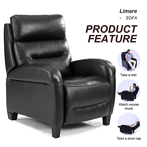 Limare Recliner Chair Leather Sofa, Extra Large Leather Recliner Sofa