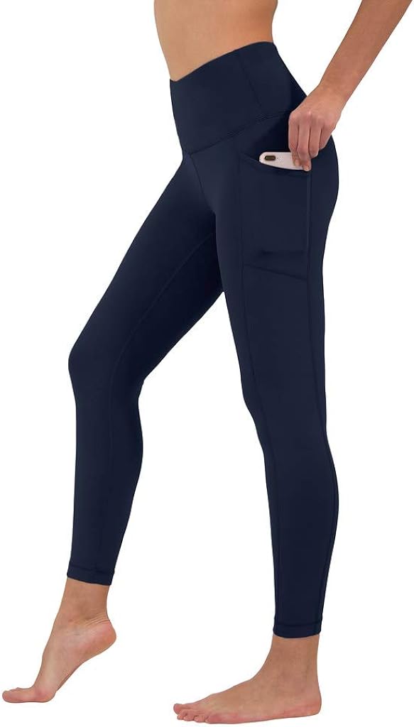 Yogalicious High Waist Ultra Soft Ankle Length Leggings with Pockets