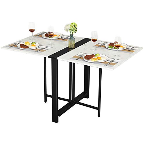 Tiptiper Folding Dining Table Drop, Small Fold Down Dining Table
