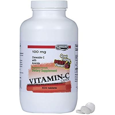 Landau Vitamin C Chewable 100 Mg, Great Tasting, 500 Chewable Tablets