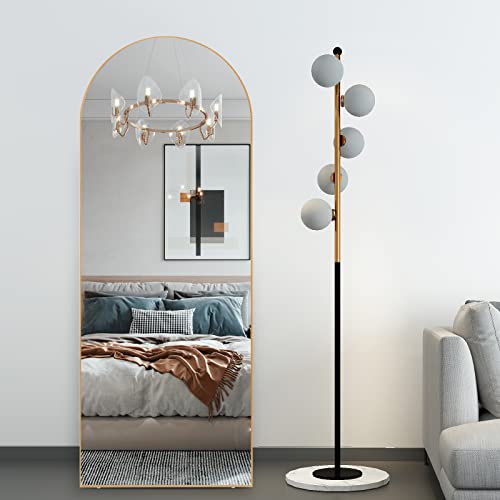 Arched Mirror Floor, Light Grey Headboard Full Length Mirror