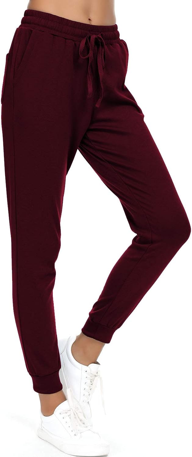 HAOMEILI Women's Active Yoga Sweatpants Workout Joggers Pants Cotton Lounge Sweat Pants with Pockets