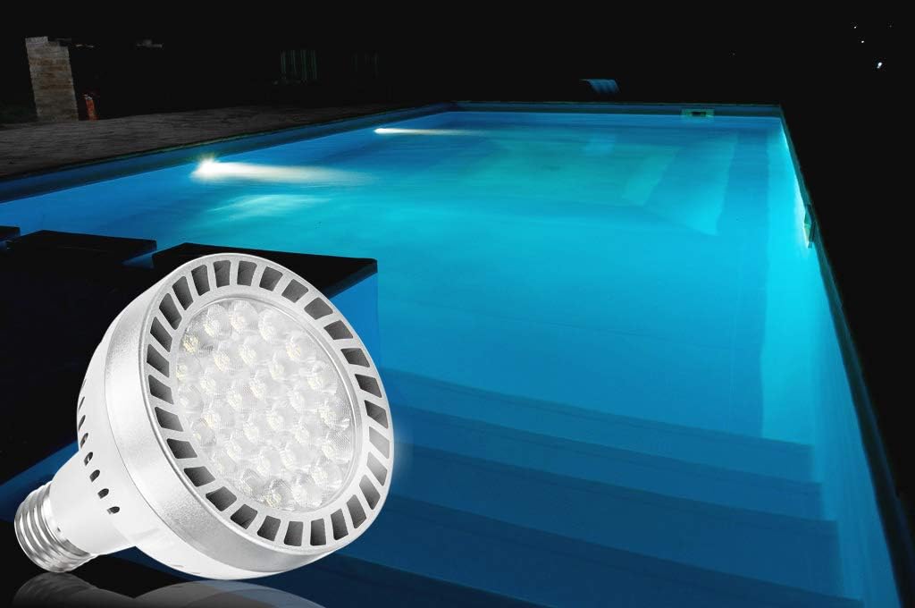 Broadroad Led Pool Light Bulb 120v, Pool Light Fixture Led