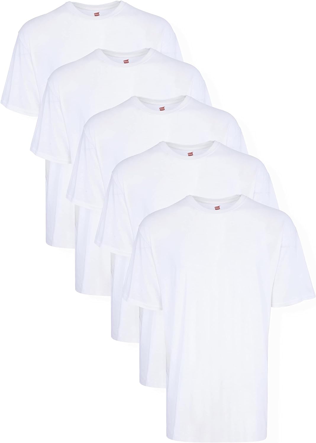 Size Varies Hanes Authentic Men's Plain Crewneck Short Sleeve Tagless T-Shirt