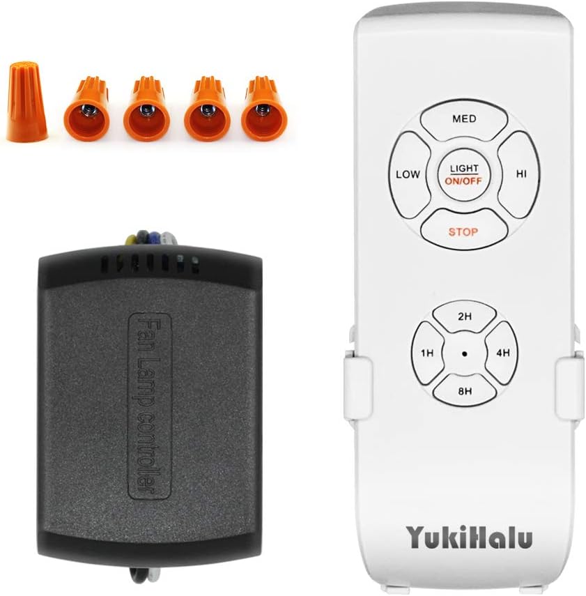 Yukihalu 3 In 1 Small Size Universal Ceiling Fan Remote Control Kit With Light And Timing Wireless Receiver Kits For Lamp Stan B07s5qgrh2 - How To Install Honeywell Universal Ceiling Fan Remote