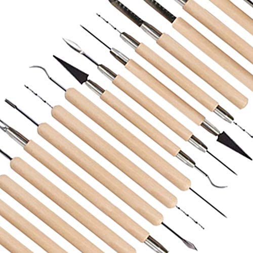 Ceramic Clay Tools Set Clay Sculpting Tool Set with Comfortable Handle for Wax Sculpting Ceramics Carving Jewelry Design Use