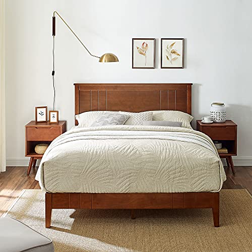Solid Wooden Platform Bed, How To Make A Bed Frame For An Adjustable Height