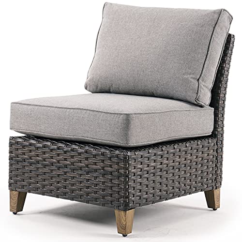 Grand Patio Melbourne Outdoor, Armless Wicker Chairs