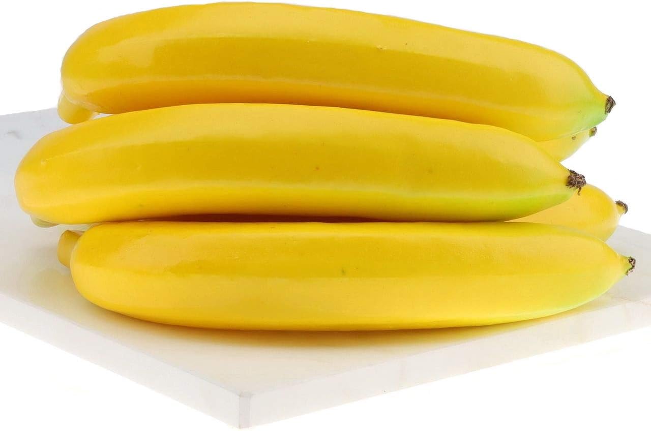 Artificial Banana Lifelike Simulation Realistic Fake Fruit for Home Decor 