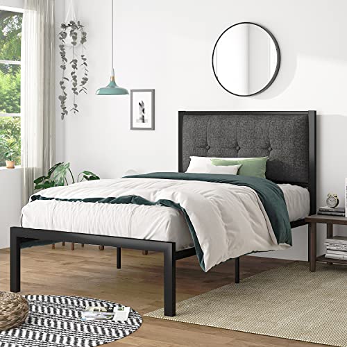 Imusee Twin Size Bed Frame With, Room And Board Parsons Bed Frame