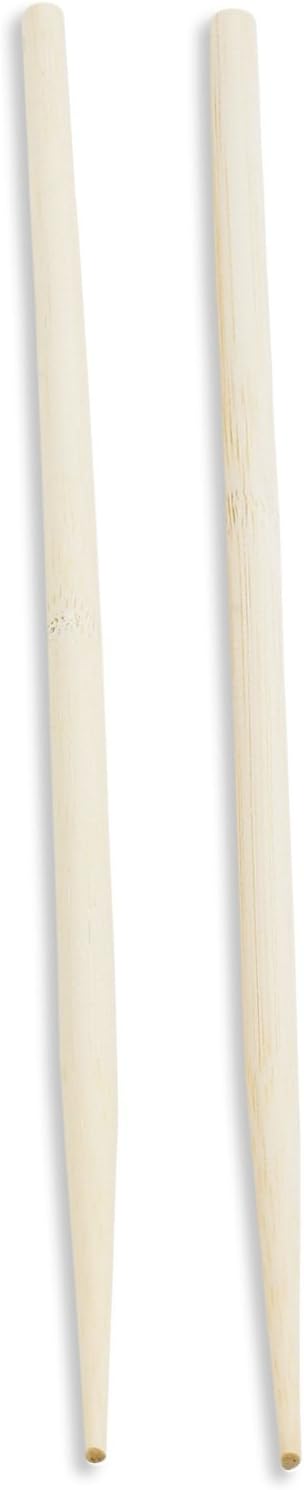 Set of 2 Burnished Bamboo Chopsticks Spoon Fork 13 inches S-3789x2 