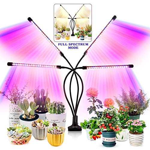 4 Heads Grow Light Plant Growing Lamp for Indoor Plants Hydroponics 80 LED 80W 