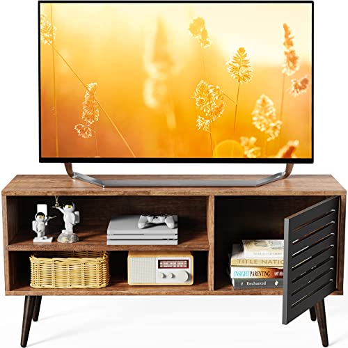 Retro Tv Stand For Up To 55 Inch, 55 Inch Tv Stand Table