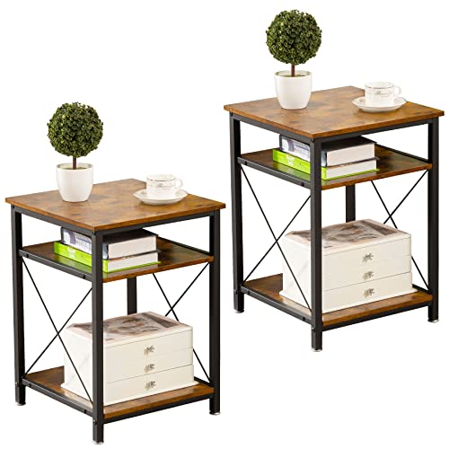 Modern Side Table Nightstand Set Of, Side End Table Night Stand