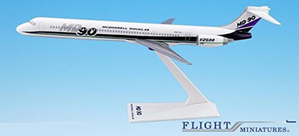 TWA "Wings of Pride" MD-80 Airplane Miniature Model Plastic Snap Fit 1:200 