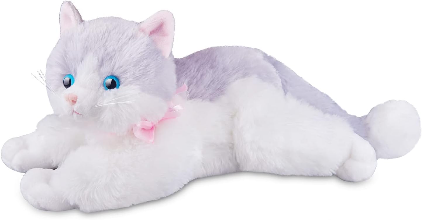 Stuffed Animals Toy For Kids Stuffed Animal Cat Plush Toy Realistic Cuddly Kitten Pet Kitty Soft Small Cat