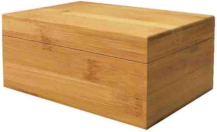 Bamboo Wood Storage Box With Cover, Loose Leaf Tea Storage Chest