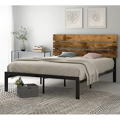 Sha Cerlin Queen Size Platform Bed, How To Make A Wood Headboard For Bed Queen Size