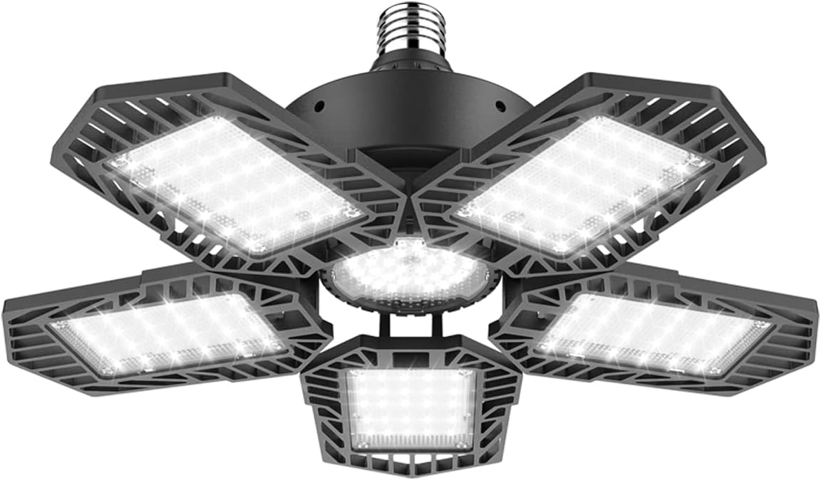 150W LED Garage Light Deformable Adjustable Garage Lamp High Bay Light Lighting 