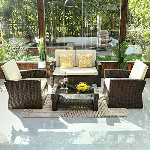 Outdoor Furniture Sofa Set, Yitahome 6 Piece Outdoor Sectional Patio Furniture Sets