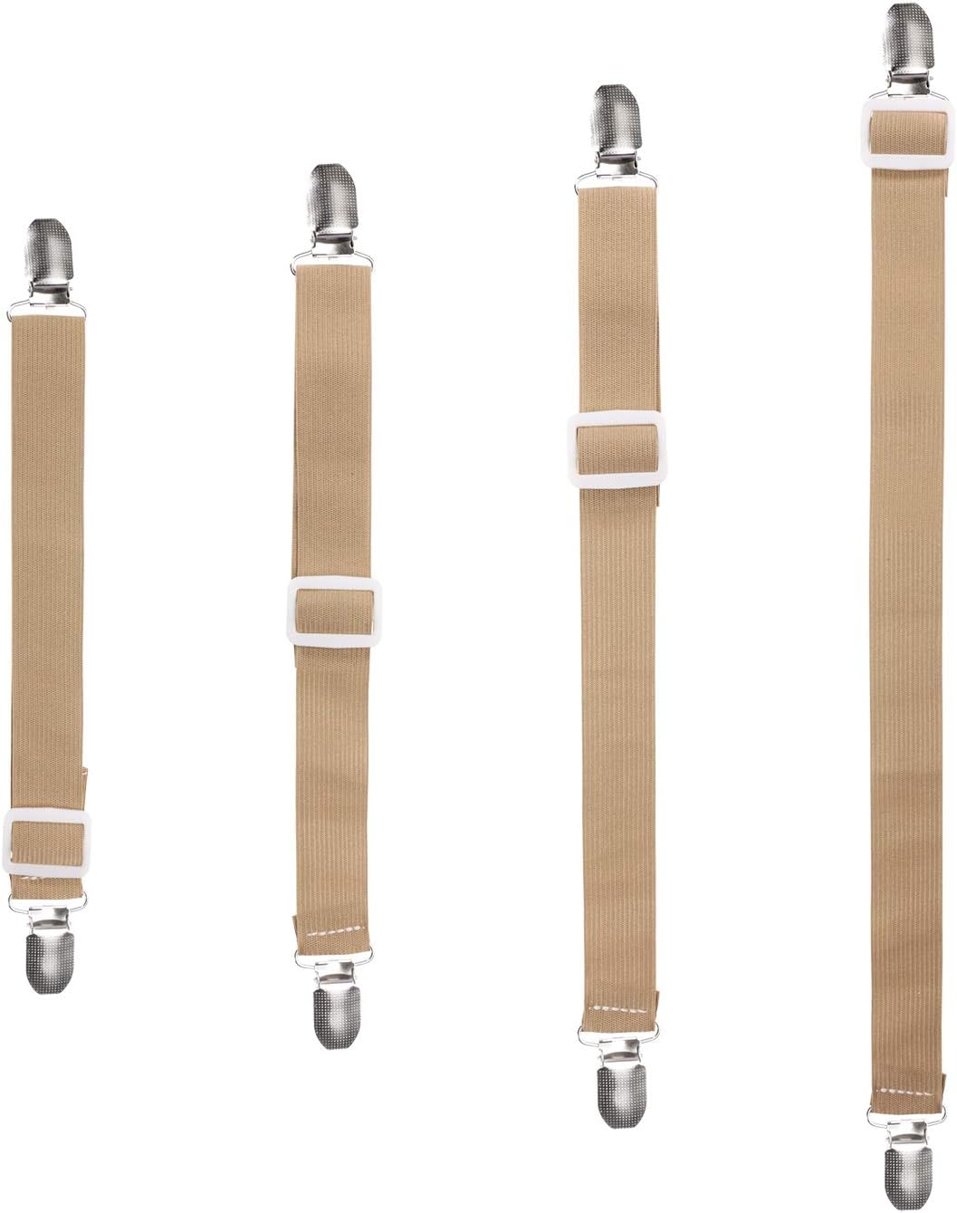 8/16 Adjustable Bed Fitted Sheet Straps Clips Suspenders Gripper Fastener Holder 