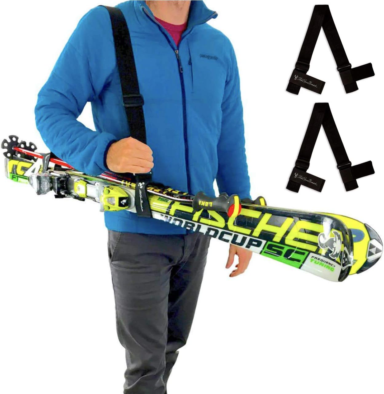 Ski Straps for Carrying Strap Ski Accessory Shoulder Carrier Snow Gear Sling 