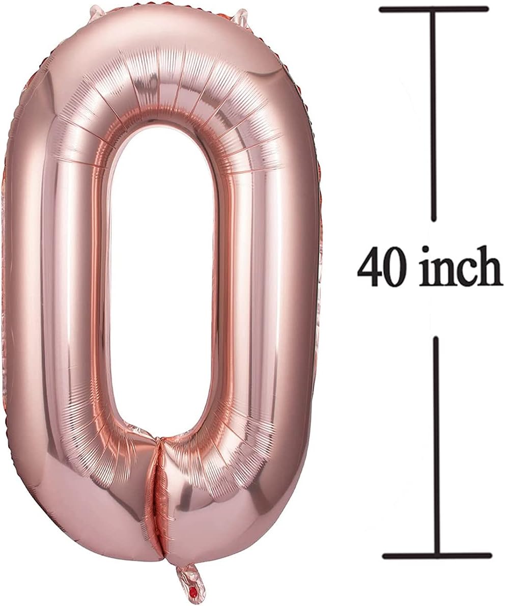 50 Number Balloons Rose Gold Big Giant Jumbo Number 50 Foil Mylar Balloons for 50th Birthday Party Supplies 50 Anniversary Events Decorations