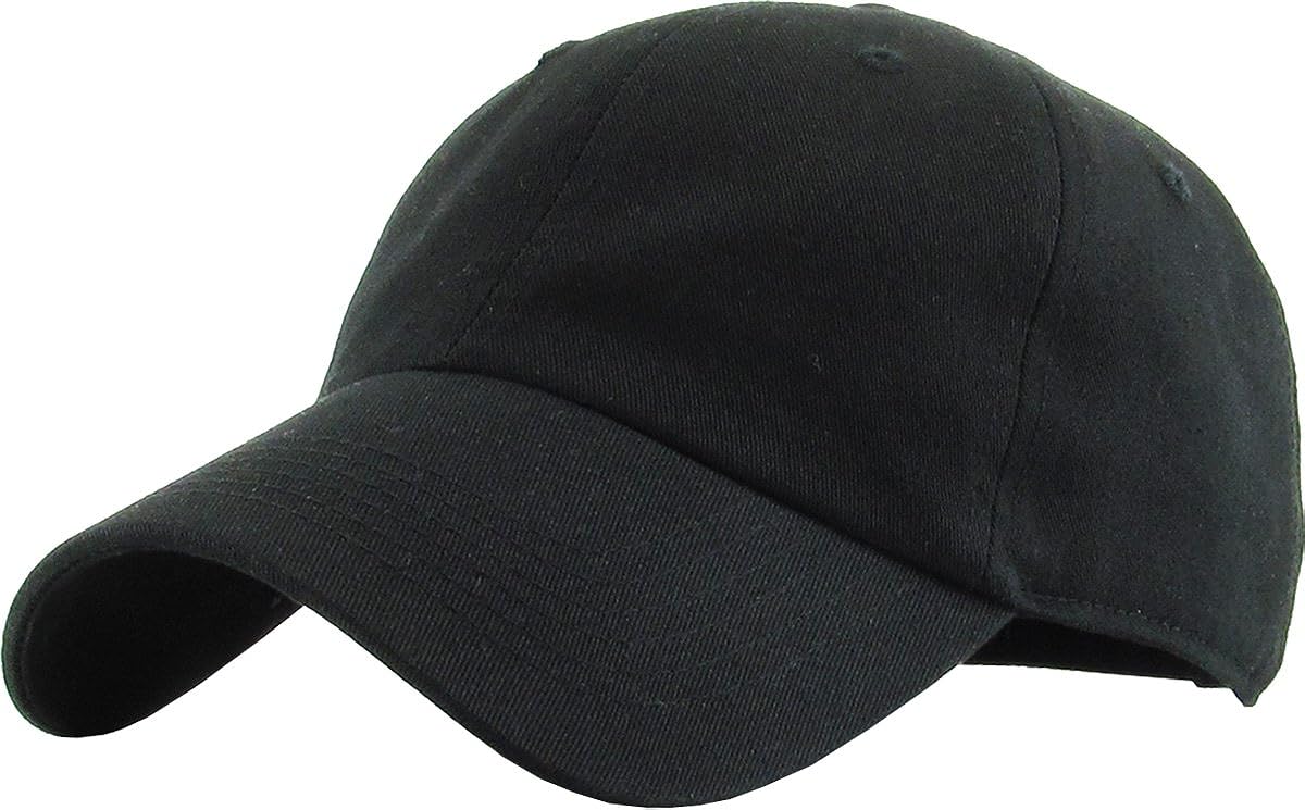 Baseball-Cap-Hat-Boys Kids Adjustable Plain Unisex Unconstructed Low Profile Cotton