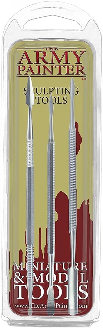 6pc WAX CARVING SET DOUBLE ENDED SPATULAS SCULPTING ART CRAFT HOBBY CLAY CASE 