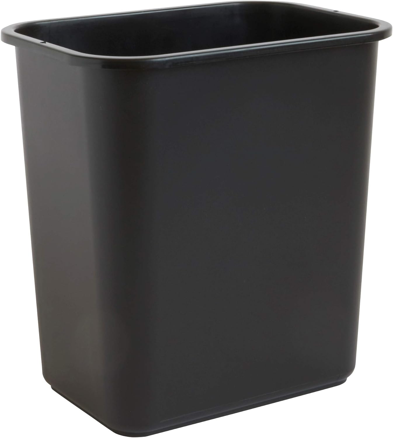 Plastic Trash Can Rubbermaid Garbage Recycle Waste Bin 7 Gal Black Home Office 