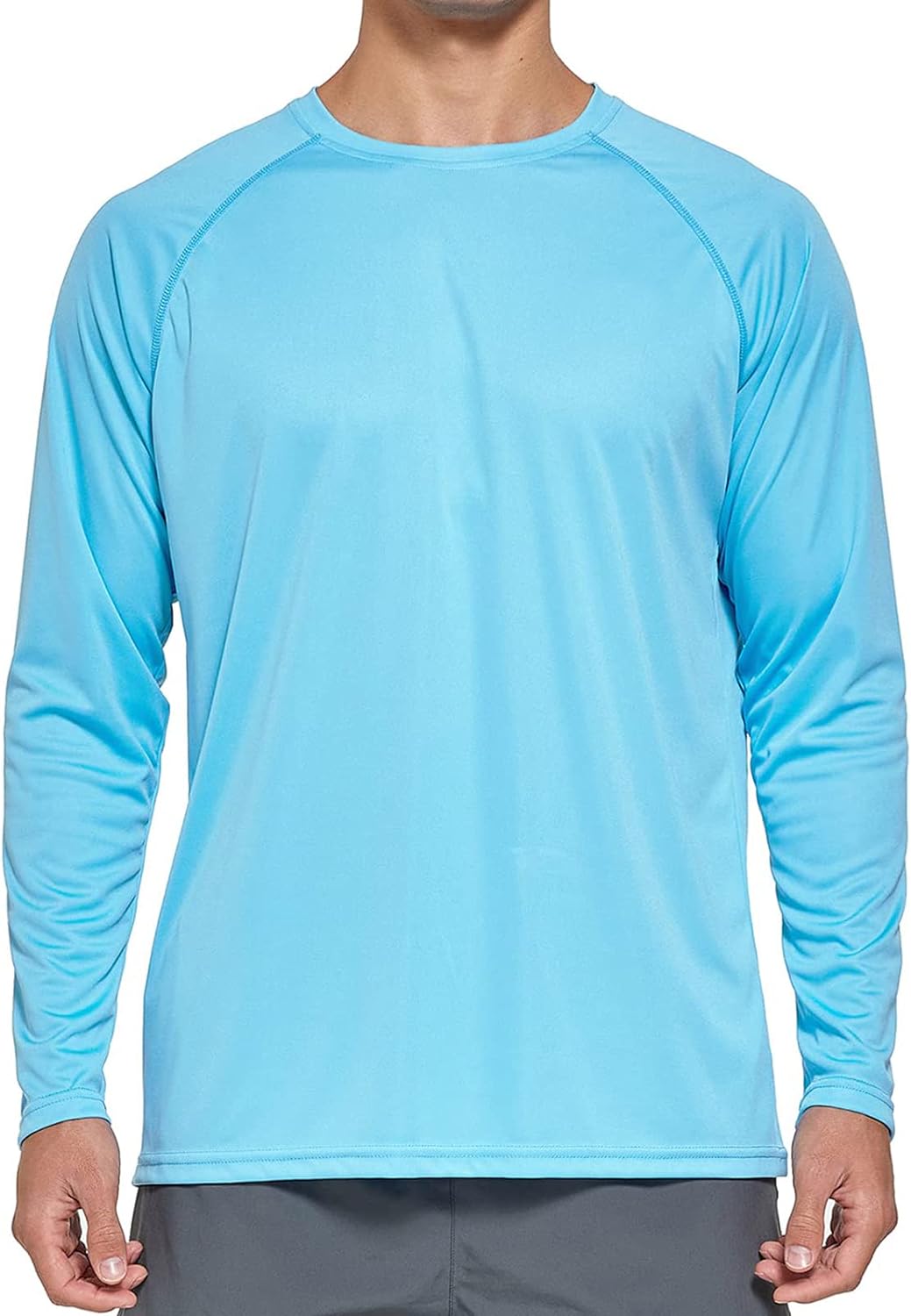 UV Long Sleeve Shirts Lightweight Quick Dry Shirt for Fishing Running Hiking Mens Sun Protection UPF 50