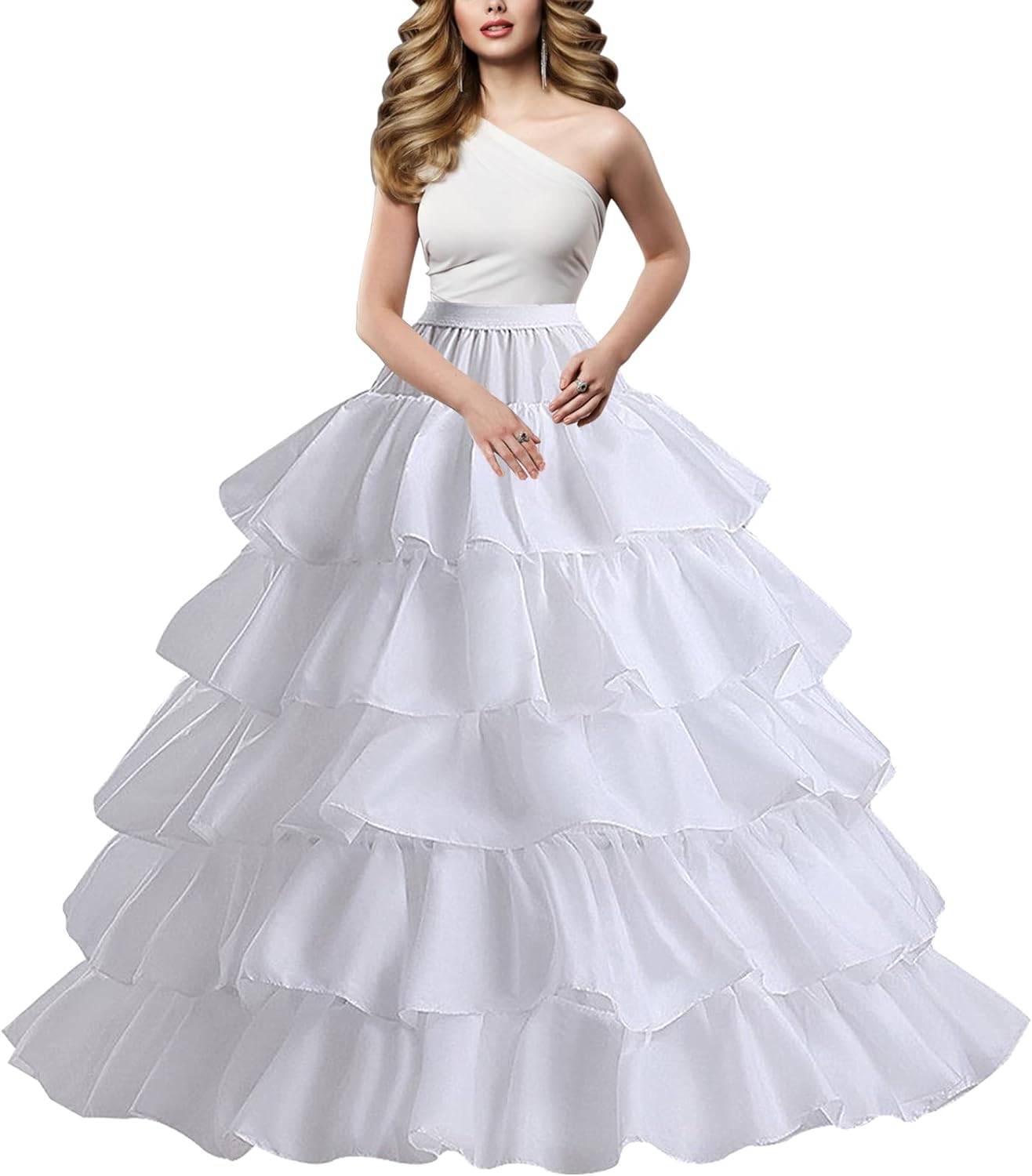 White/Black Bridal Petticoat Crinoline Underskirt Hoop/Hoopless/Mermaid/Fishtail 