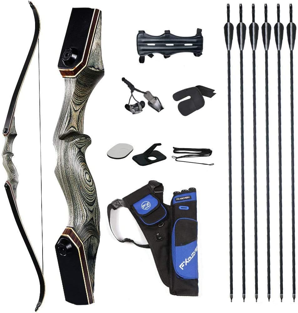 30/35/40/45/50LBS Adult Archery Recurve Bow Archery Hunting Bows Sets 