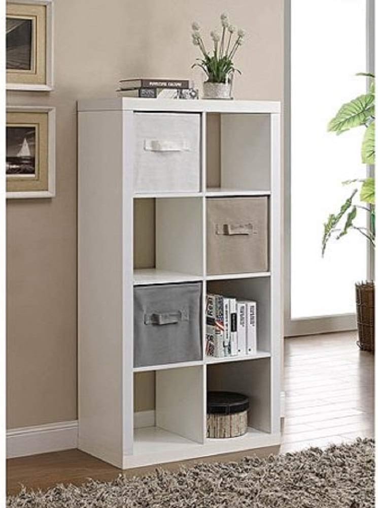 Better Homes And Gardens 4 Cube, White 8 Cube Bookcase